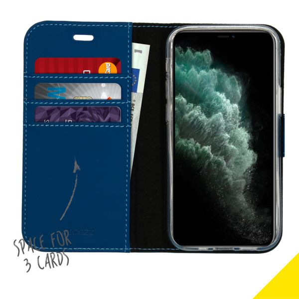 Accezz Wallet Softcase Bookcase iPhone 12 Mini - Blauw / Blau / Blue