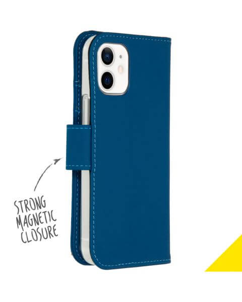 Accezz Wallet Softcase Booktype iPhone 12 Mini - Blauw / Blau / Blue