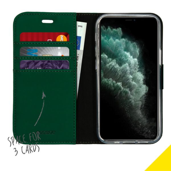 Accezz Wallet Softcase Bookcase iPhone 12 Mini - Groen / Grün  / Green