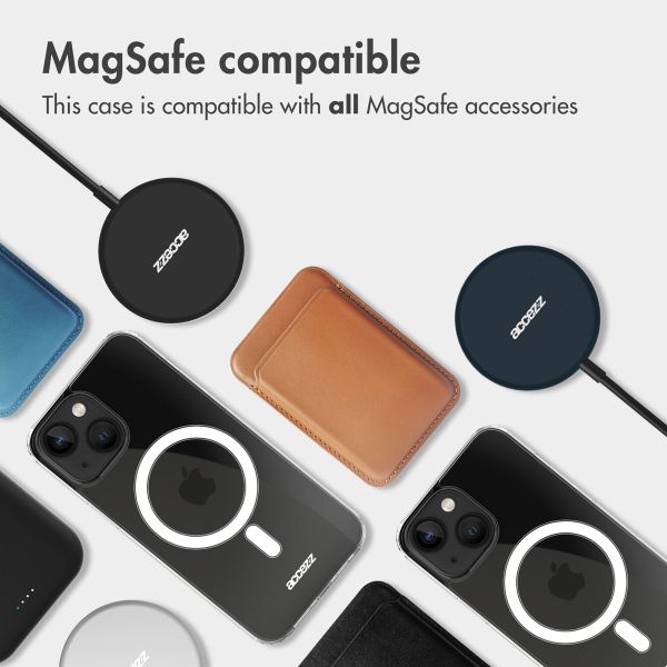 Accezz Clear Backcover met MagSafe iPhone 12 (Pro) - Transparant / Transparent