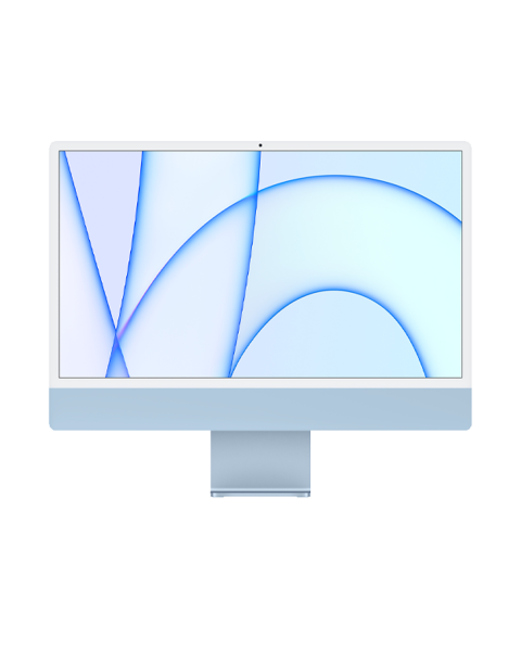 iMac 24-inch | Apple M1 8-core | 256 GB SSD | 8 GB RAM | 4 Ports | 8-core GPU | Blauw (Retina, 2021)