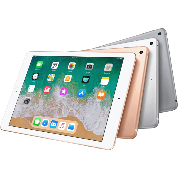 Refurbished iPad 2018 128GB WiFi Gris sideral | Câble et chargeur exclusifs