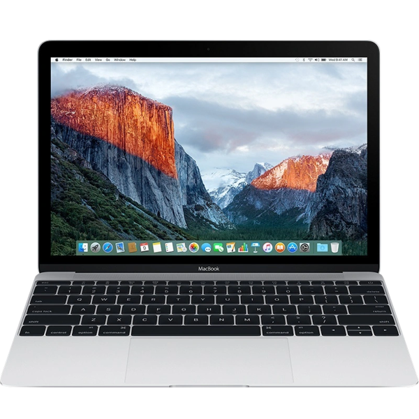 MacBook 12-inch | Core m3 1.1 GHz | 256 GB SSD | 8 GB RAM | Argent (Early 2016) | Qwerty/Azerty/Qwertz