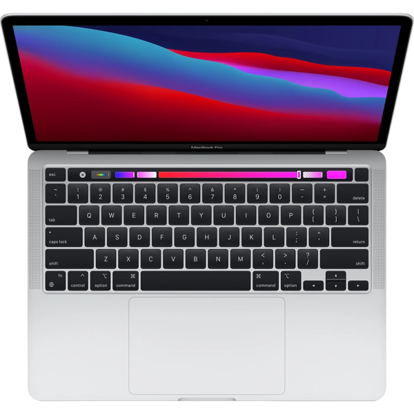 Macbook Pro 13-inch | Touch Bar | Apple M1 | 256 GB SSD | 8 GB RAM | Argent (2020) | Qwerty/Azerty/Qwertz