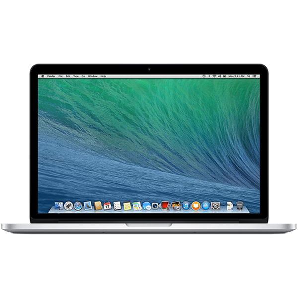 MacBook Pro 13-inch | Core i5 2.8 GHz | 512 GB SSD | 8 GB RAM | Argent (Mi 2014) | Qwerty
