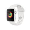 Refurbished Apple Watch Series 3 | 38mm | Aluminium Argent | Bracelet Sport Blanc | GPS | WiFi + 4G