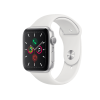 Refurbished Apple Watch Serie 5 | 44mm | Aluminium Argent | Bracelet Sport Blanc | GPS | WiFi