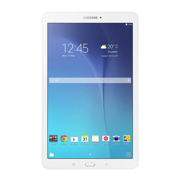 Refurbished Samsung Tab E | 9.6-inch | 32GB | WiFi + 3G | Blanc