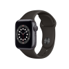 Refurbished Apple Watch Serie 6 | 40mm | Aluminium Gris sidéral | Bracelet Sport Noir | GPS | WiFi + 4G