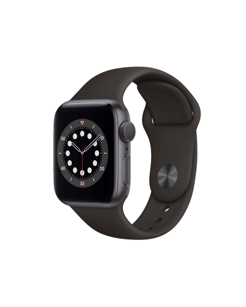 Apple Watch Series 6 | 40mm | Aluminium Gris Sideral | Bracelet Sport Noir | GPS | WiFi