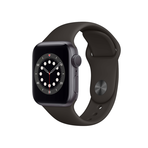 Refurbished Apple Watch Serie 6 | 40mm | Aluminium Gris sidéral | Bracelet Sport Noir | GPS | WiFi + 4G