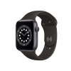 Apple Watch Series 6 | 44mm | Aluminium Gris Sideral | Bracelet Sport Noir | GPS | WiFi