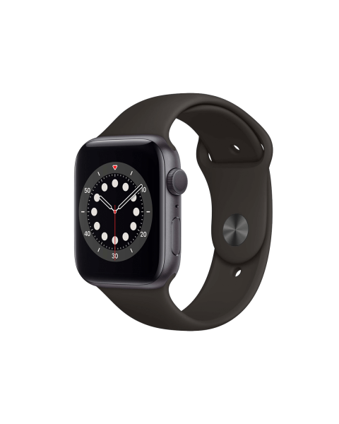 Apple Watch Series 6 | 44mm | Aluminium Gris Sideral | Bracelet Sport Noir | GPS | WiFi