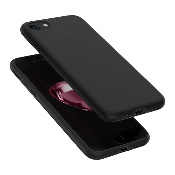 Coque en silicone pour iPhone 7 / 8 / SE 2020 | Noir