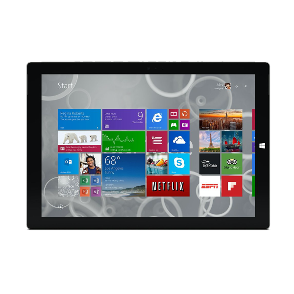 Refurbished Microsoft Surface Pro 3 | 12.3 inch | 4e génération i5 | 256GB SSD | 8GB RAM | Grise QWERTY keyboard | Sans Pen