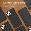 Accezz Premium Leather Slim Bookcase iPhone 13 - Zwart / Schwarz / Black