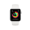 Refurbished Apple Watch Series 3 | 38mm | Aluminium Argent | Bracelet Sport Blanc | GPS | WiFi + 4G