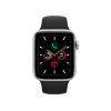 Refurbished Apple Watch Serie 5 | 44mm | Titanium Argent | Bracelet Sport Noir | GPS | WiFi + 4G