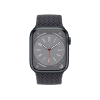 Refurbished Apple Watch Serie 8 | 45mm | Aluminium Minuit Bleu | Bracelet Boucle Unique Tressée Minuit Bleu | GPS | WiFi + 4G
