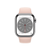 Refurbished Apple Watch Serie 8 | 41mm | Aluminium Argent | Bracelet Sport Pink Sand | GPS | WiFi + 4G