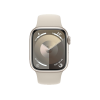 Refurbished Apple Watch Serie 9 | 41mm | Aluminium Lumi&egrave;re stellaire | Bracelet Sport Lumi&egrave;re stellaire S/M | GPS | WiFi