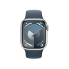 Refurbished Apple Watch Serie 9 | 41mm | Aluminium Argent | Bracelet Sport Bleu M/L | GPS | WiFi + 4G