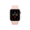 Apple Watch Series 5 | 44mm | Aluminium Case Goud | Roze sportbandje | GPS | WiFi