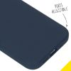 Accezz Liquid Silicone Backcover iPhone 12 Mini - Donkerblauw / Dunkelblau  / Dark blue